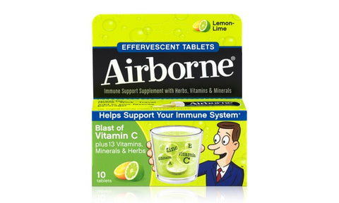 Airborne Effervescent Health Formula Tablets Lemon