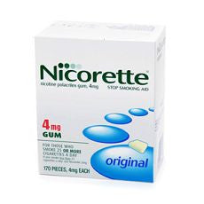 Nicorette Nicotine Gum 4mg, Original 170 ea - OutpatientMD.com