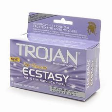 Trojan Her Pleasure Ecstasy, Premium Latex Condoms