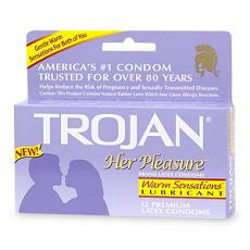 Trojan Her Pleasure Lubricated Latex Condoms