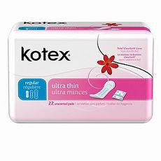 Kotex Ultra Thin, Light/Medium Protection, Pads 22 - OutpatientMD.com