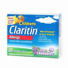 Claritin Children's Grape Flavored Chewables 20 ea - OutpatientMD.com