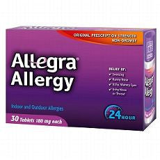 Allegra 24 Hour Allergy, Tablets 30 ea - OutpatientMD.com