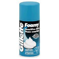 Gillette Foamy Sensitive Skin Shave Cream, 11 oz