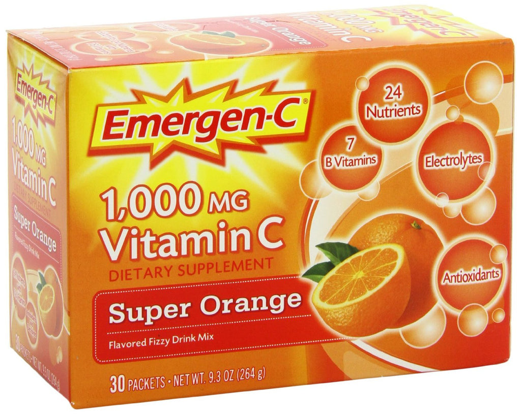 Emergen-C 1000 mg Vitamin C Fizzy Drink Mix Orange - OutpatientMD.com
