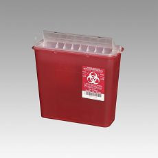 Sharps Disposal System 5QT Red 10/Box - OutpatientMD.com