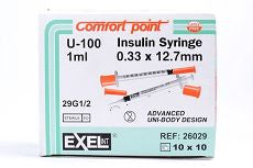 Insulin Syringe 29G x 1/2" 1cc