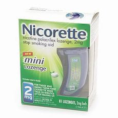 Nicorette Nicotine Polacrilex Mini Lozenge, 2mg - OutpatientMD.com