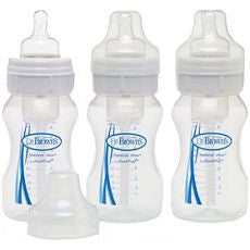Baby Bottles 3-Pack Natural Flow Wide Neck 8 oz. - OutpatientMD.com