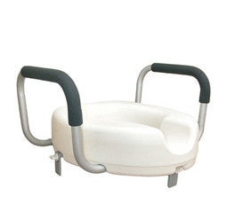 Toilet Seat Locking Raised with Arms - OutpatientMD.com