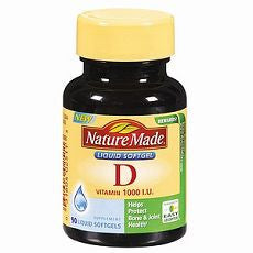 Vitamin D, 1000 IU 90 liquid softgels