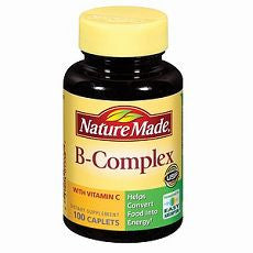 B-Complex with Vitamin C, Caplets 100 ea
