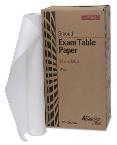 Exam Table Paper, 21" x 225 ft, White, Smooth - OutpatientMD.com